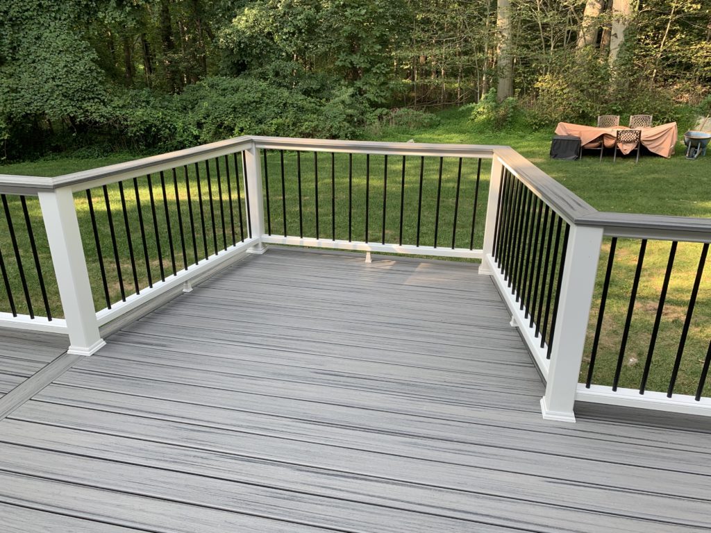 The Completed Deck with Octagon Shape Feature